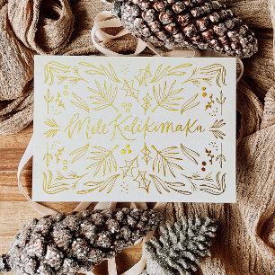 Carte de Noël tropicale hawaïenne Mele Kalikimaka