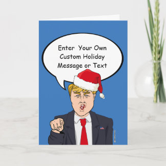 Carte de Noël Trump - Customisez votre message -.p