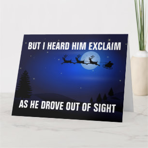 CARTE DE NOËL TRUMP MAGA PÈRE NOËL FUNNY
