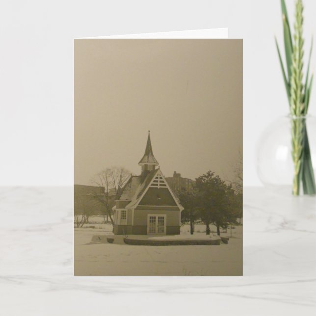 Carte de Noël "Underexposed William Berry House" (Devant)