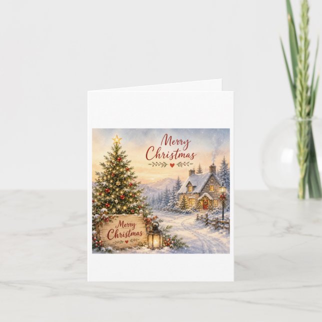 carte de Noël unique et traditionnelle (Devant)