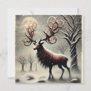 Carte de Noël unique Red Deer