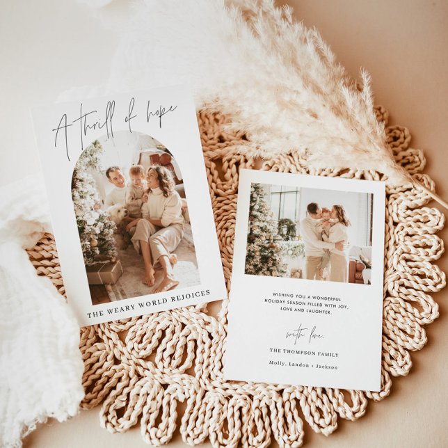 Carte de Noël | Vacances modernes, une frisson d'e (Créateur téléchargé)