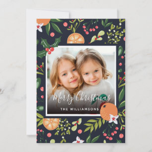 Carte de Noël Vacances Verdure et Citrus 