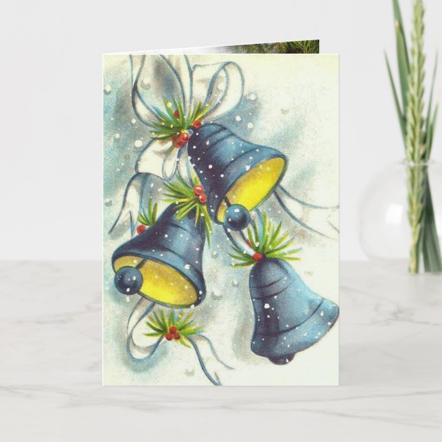 Carte de Noël Vantage avec cloches (Devant)