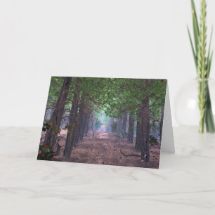 Carte de Noël Vent dans les Pins