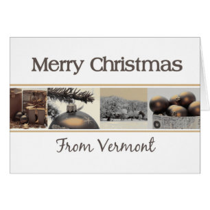 Carte de Noël Vermont, préciser