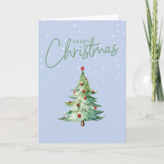 Carte de Noël verte (Devant)