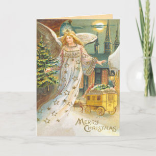 Carte de Noël Victorian Angel