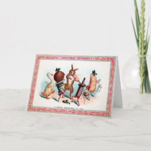 Carte de Noël Victorian Dancing