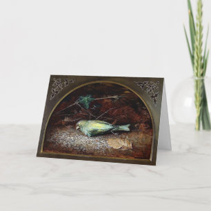 Carte de Noël Victorian Dead Bird