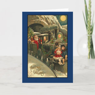 Carte de Noël Victorian Vintage Retro