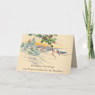 Carte de Noël victorienne