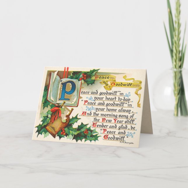 Carte de Noël victorienne (Devant)