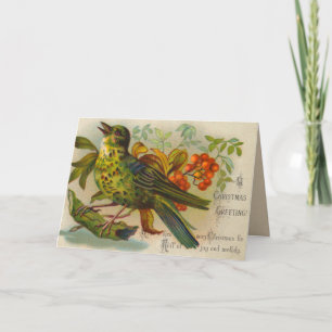 Carte de Noël victorienne