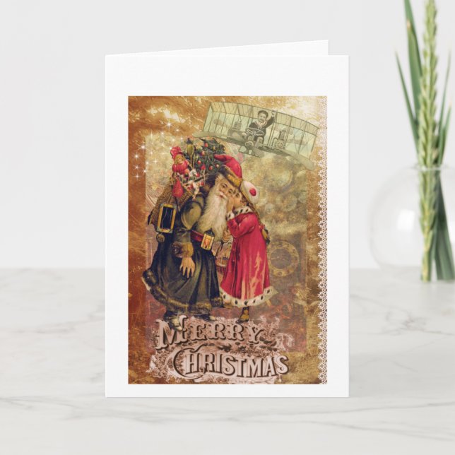 Carte de Noël victorienne avec une torsion de (Devant)