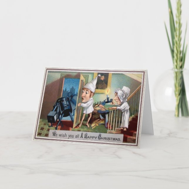 Carte de Noël victorienne bizarre (Devant)