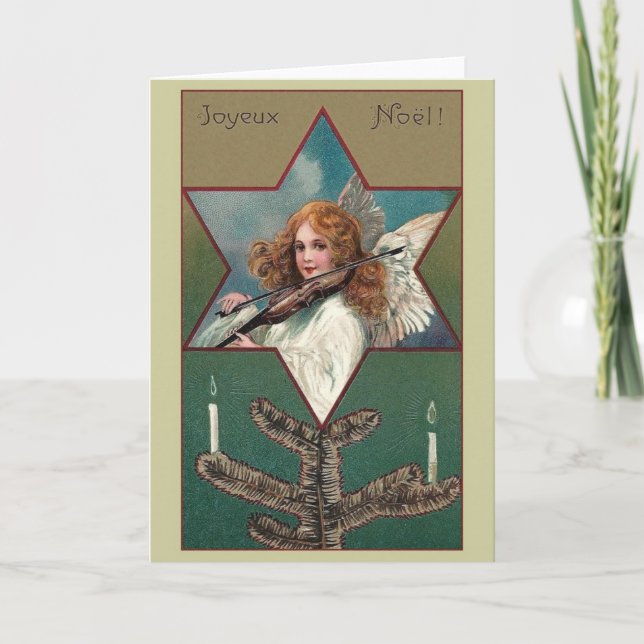 Carte de Noël victorienne de Joyeux Noël de (Devant)