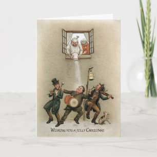 Carte de Noël victorienne vintage