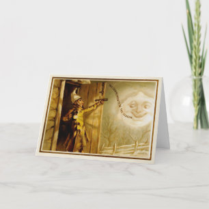 Carte de Noël victorienne vintage