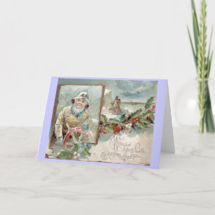 Carte de Noël victorienne vintage