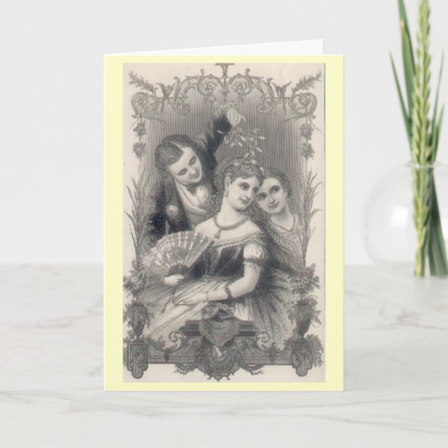 Carte de Noël victorienne vintage (Devant)