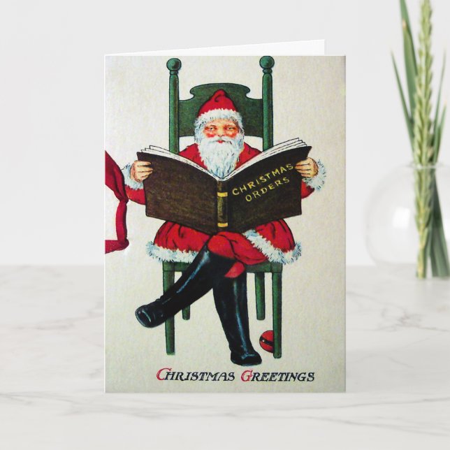 Carte de Noël victorienne vintage (Devant)