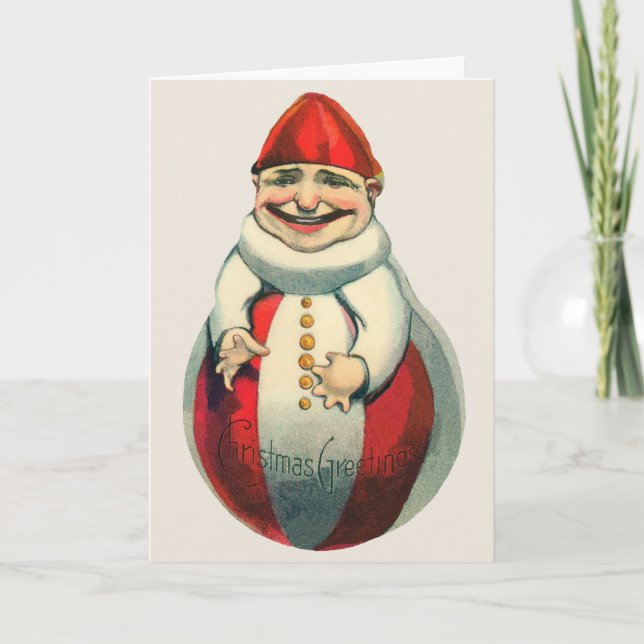 Carte de Noël victorienne vintage Odd (Devant)