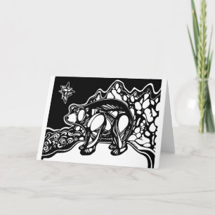 Carte de Noël vierge - Ours