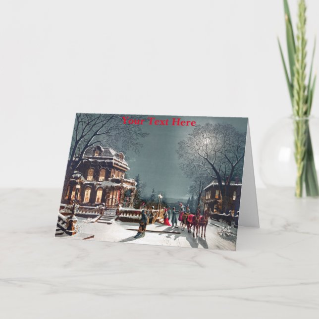 Carte de Noël Vintage (Devant)