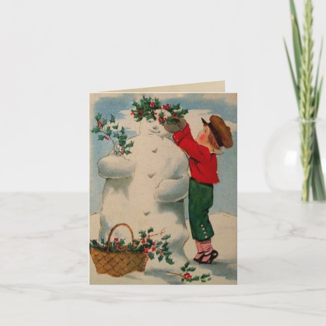 Carte de Noël Vintage (Devant)