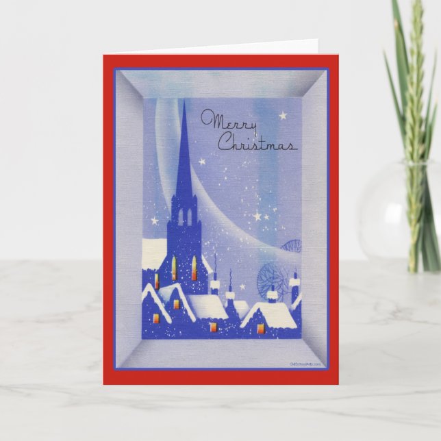 Carte de Noël Vintage (Devant)