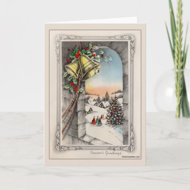 Carte de Noël Vintage (Devant)