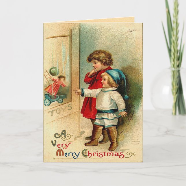 Carte de Noël Vintage (Devant)