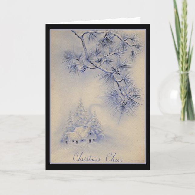 Carte de Noël Vintage (Devant)