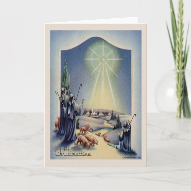 Carte de Noël Vintage (Devant)