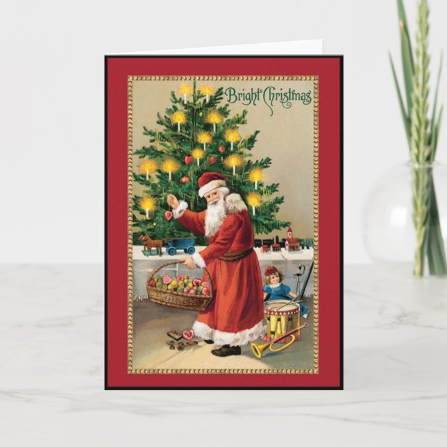 Carte de Noël vintage (Devant)