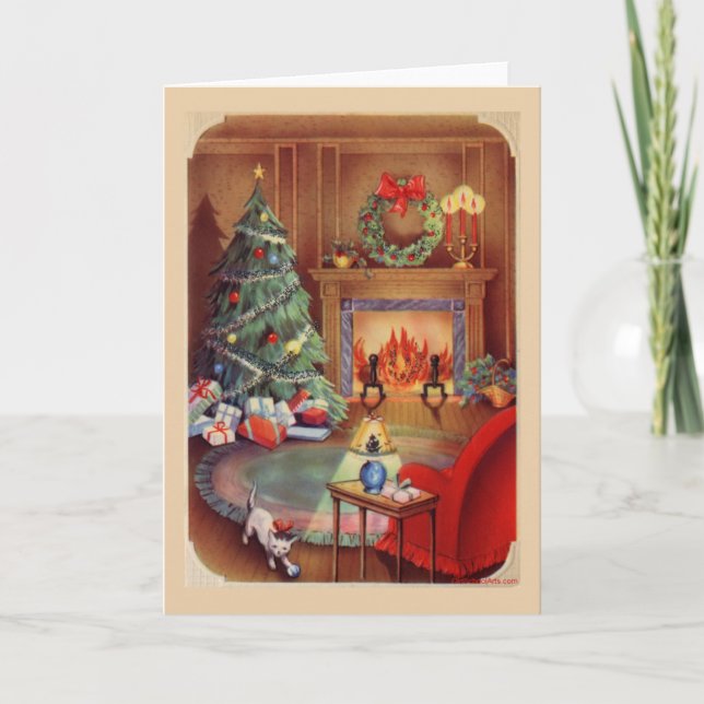 Carte de Noël Vintage (Devant)