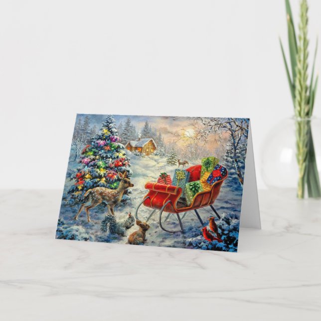 Carte de Noël Vintage (Devant)