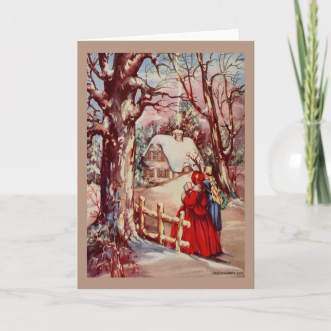 Carte de Noël Vintage (Devant)