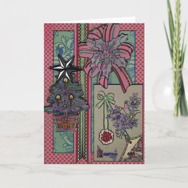 Carte de Noël vintage (Devant)