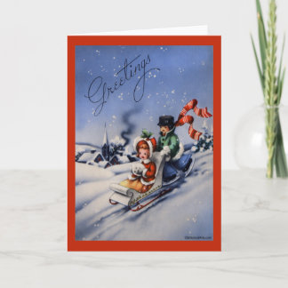 Carte de Noël Vintage