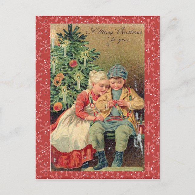 Carte de Noël vintage (Devant)