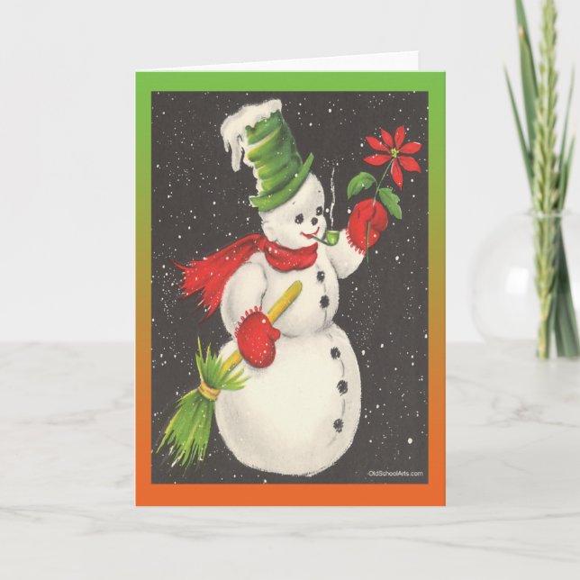 Carte de Noël Vintage (Devant)