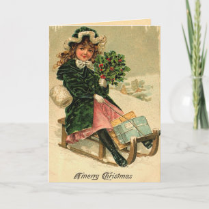 Carte de Noël Vintage