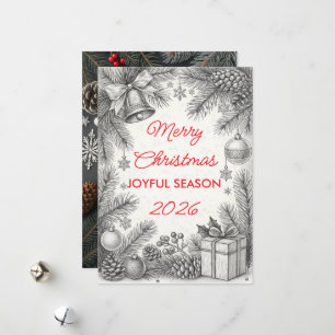 Carte de Noël Vintage