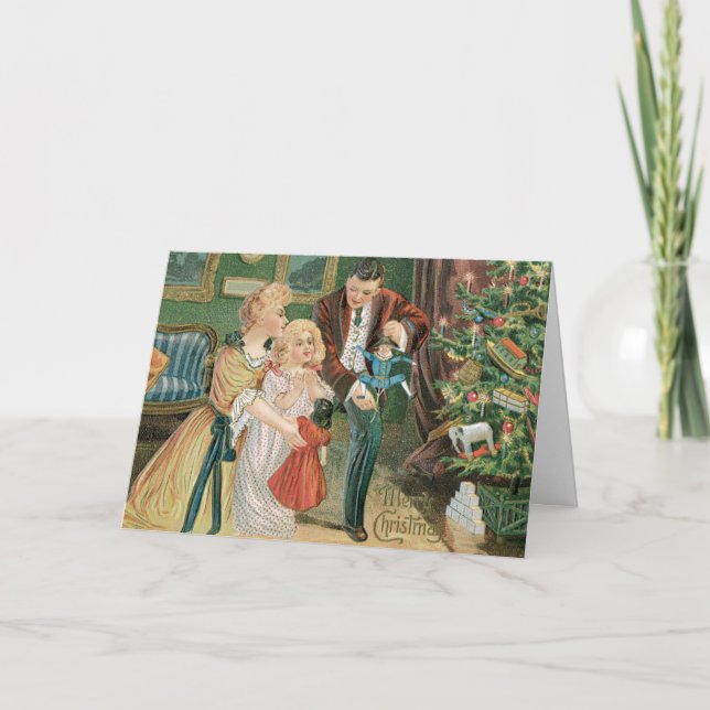 Carte de Noël vintage (Devant)