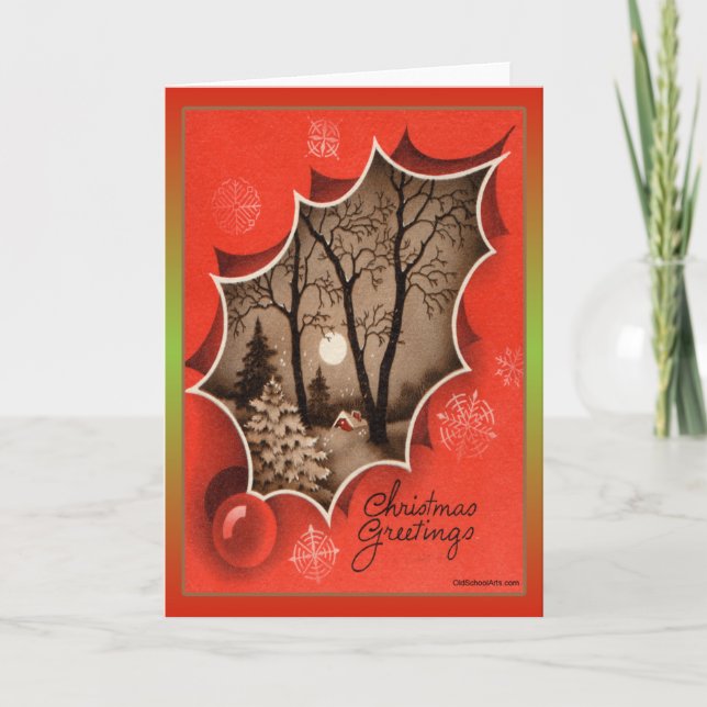 Carte de Noël Vintage (Devant)