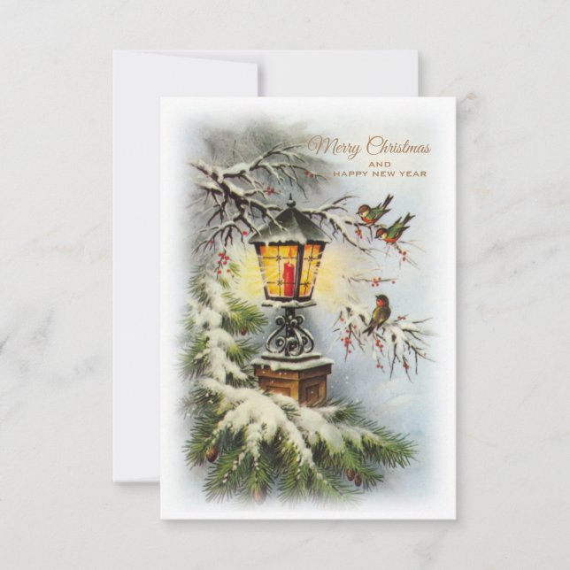 Carte de Noël vintage (Devant)