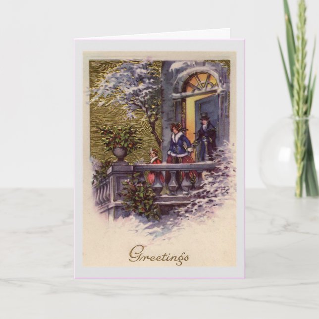 Carte de Noël Vintage (Devant)